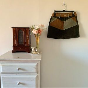 corduroy mini skirt